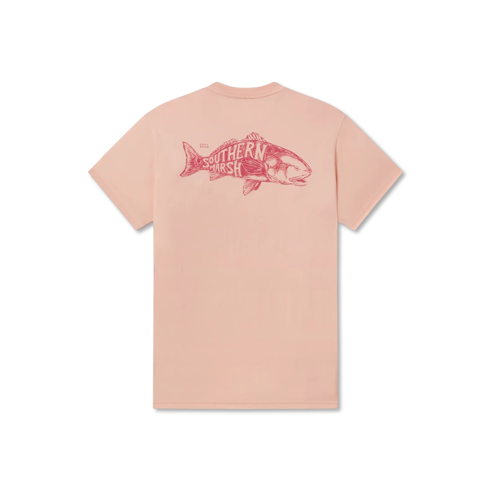 Southern Marsh 21 Engravings Tee - Redfish