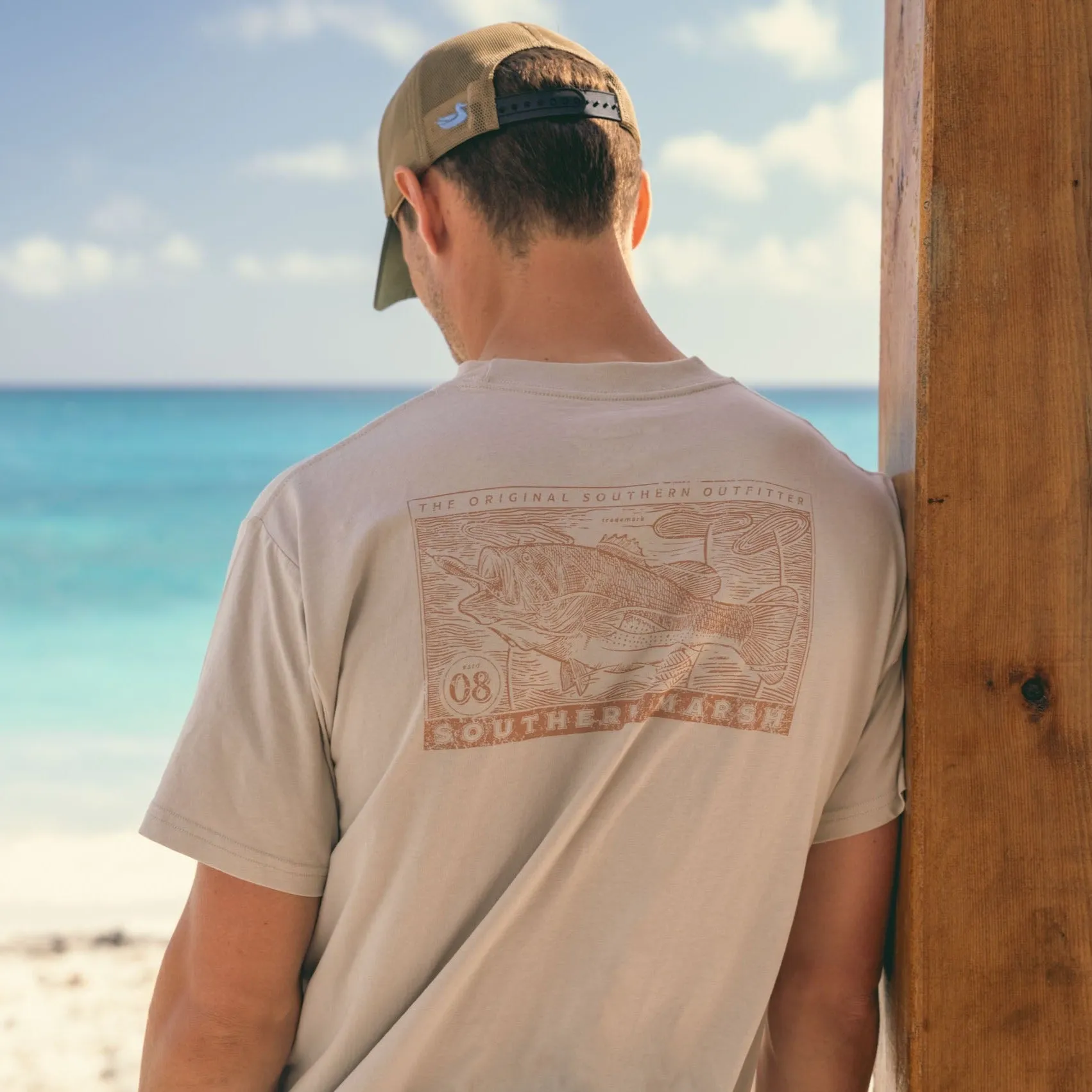 Southern Marsh 21 Etched Bass Tee