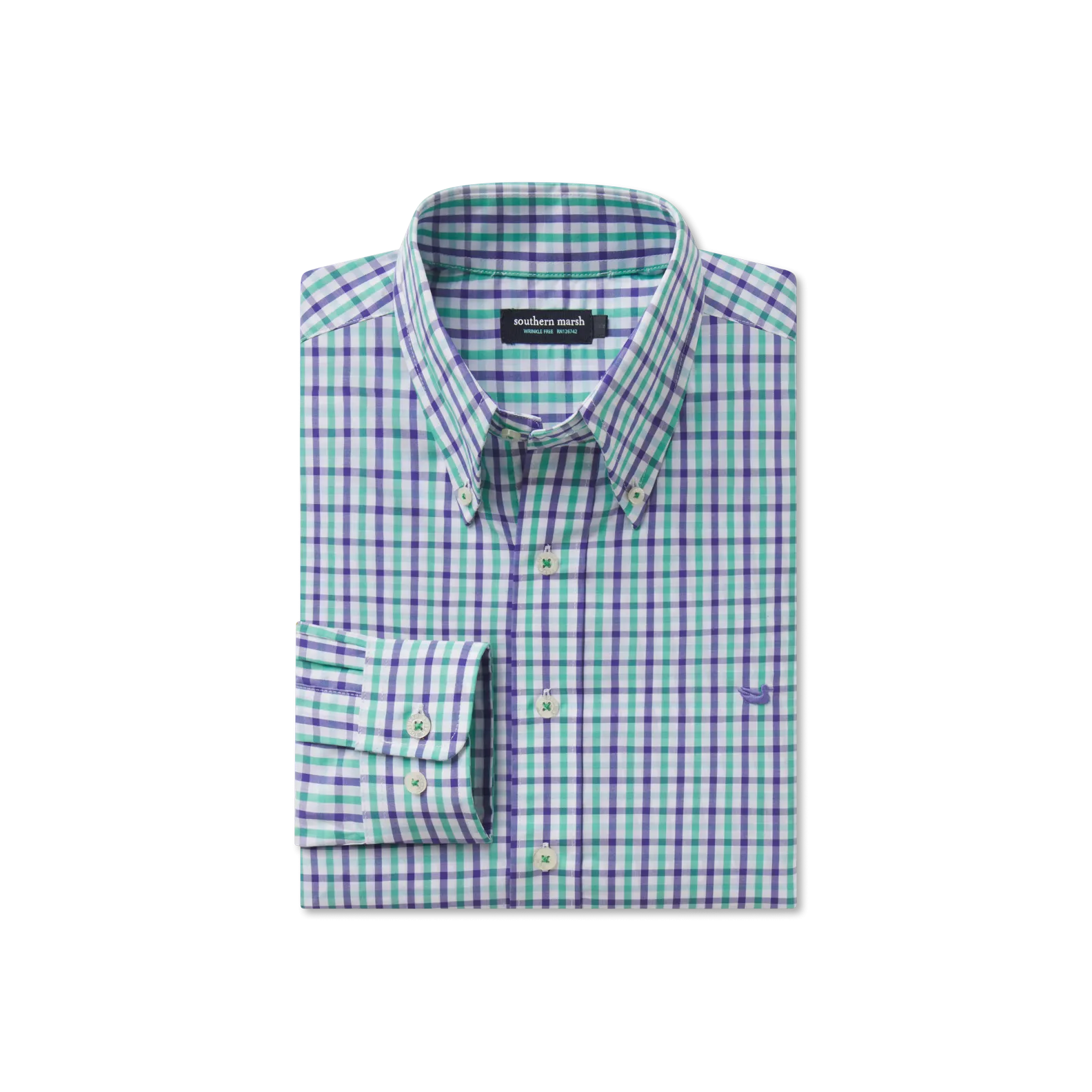 Southern Marsh 21 Evans Gingham Dress Shirt