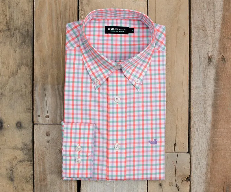 Southern Marsh 21 Evans Gingham Dress Shirt