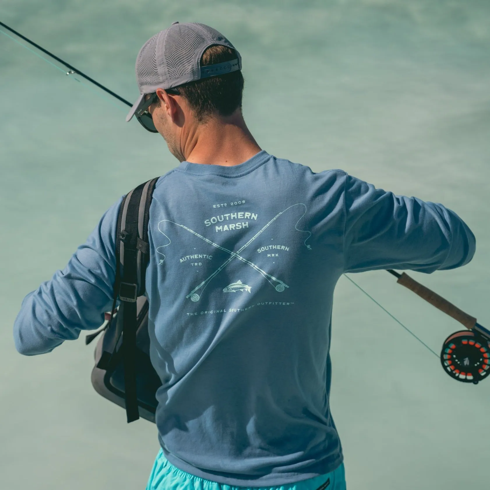 Southern Marsh 21 FieldTec™ Comfort Tee - Trademark Fly - Long Sleeve