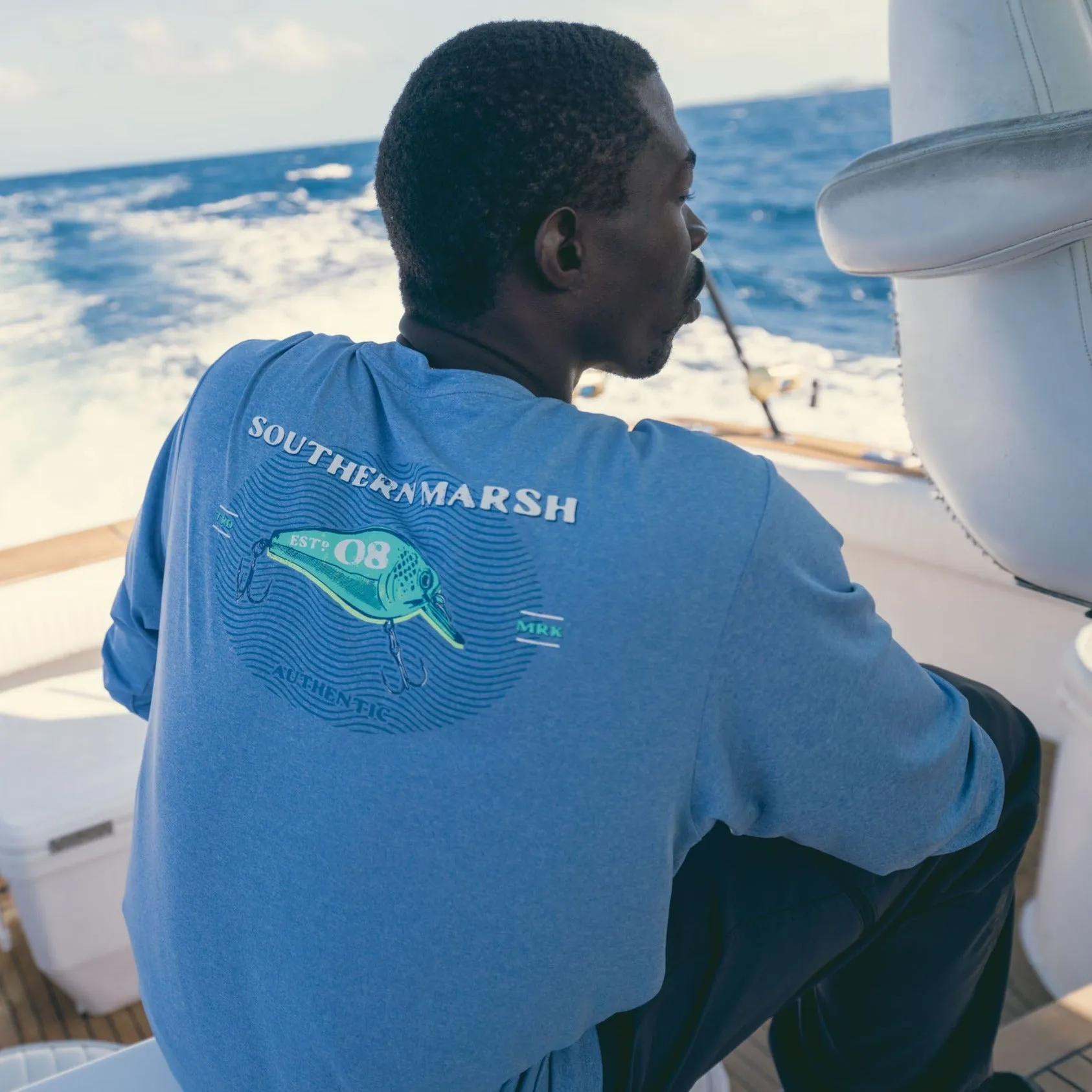 Southern Marsh 21 FieldTec™ Featherlight Tee - 08 Lure - Long Sleeve