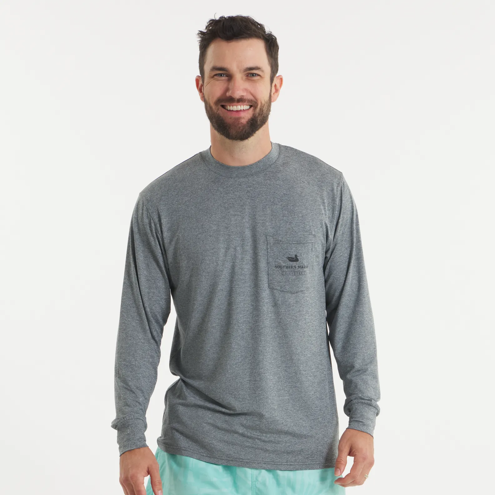 Southern Marsh 21 FieldTec™ Featherlight Tee - Hecho Stamp - Long Sleeve