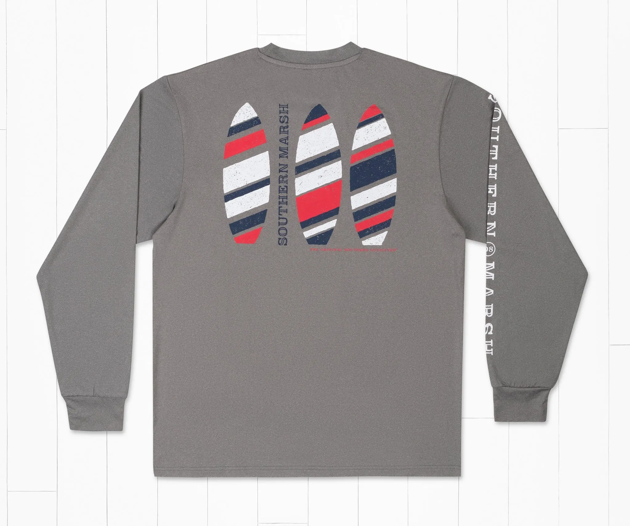 Southern Marsh 21 FieldTec™ Featherlight Tee - Surf Trio - Long Sleeve