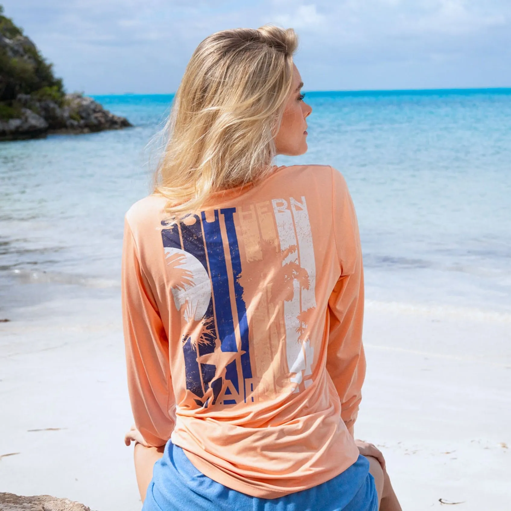 Southern Marsh 21 FieldTec™ Featherlight Tee - Twilight Ride - Long Sleeve