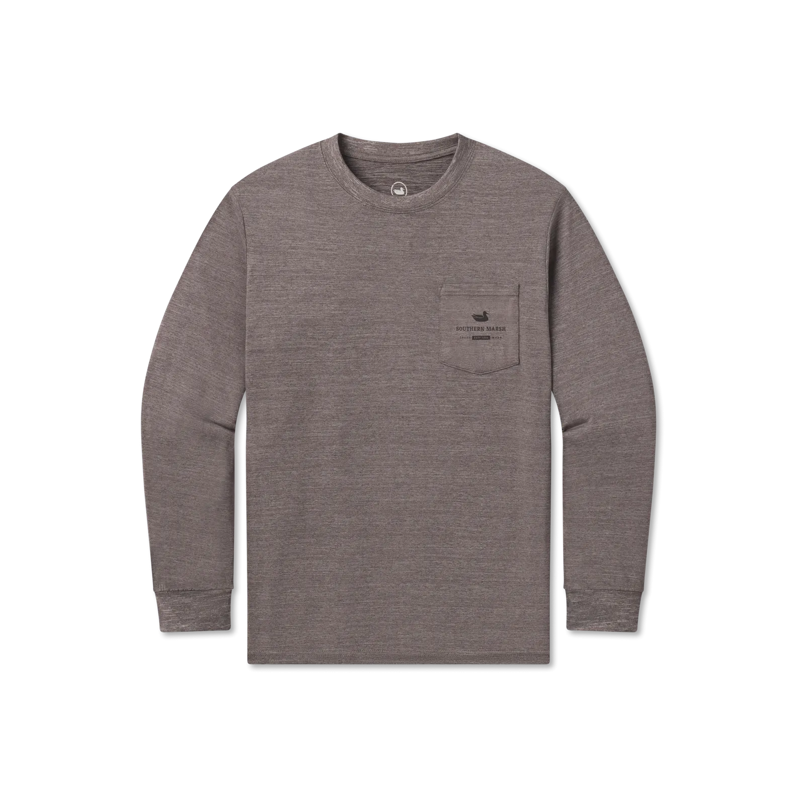 Southern Marsh 21 FieldTec™ Heathered Performance Tee - Bear - Long Sleeve