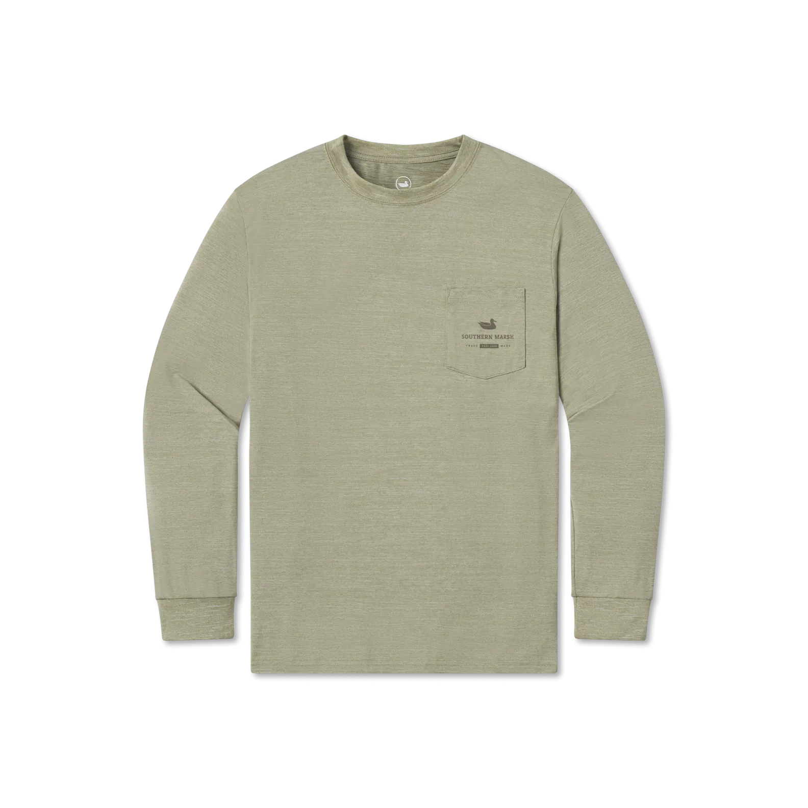 Southern Marsh 21 FieldTec™ Heathered Performance Tee - Bear - Long Sleeve