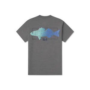 Southern Marsh 21 FieldTec™ Heathered Performance Tee - Gradient Scales