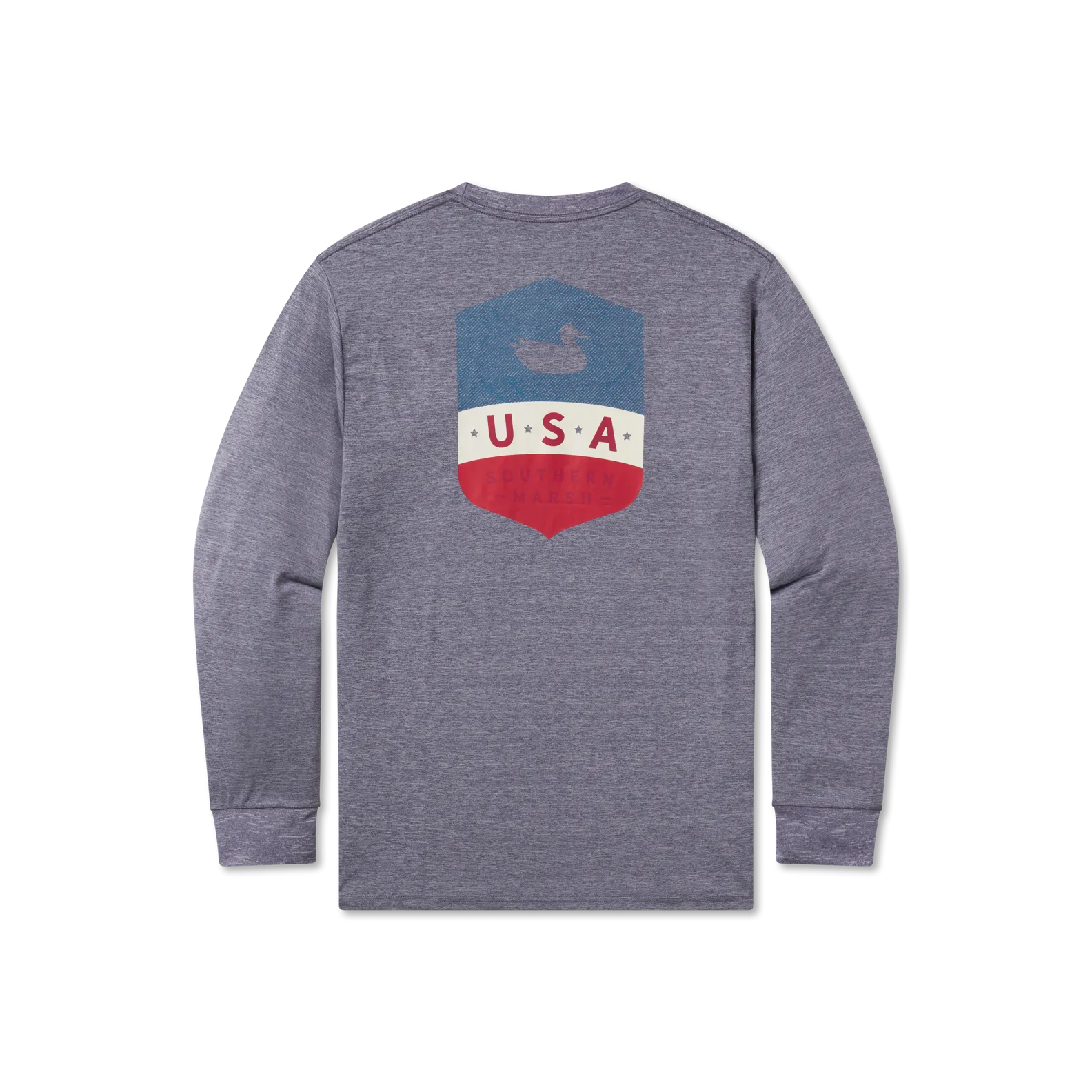 Southern Marsh 21 FieldTec™ Heathered Performance Tee - Liberty - Long Sleeve