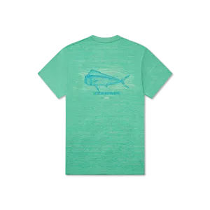 Southern Marsh 21 FieldTec™ Heathered Performance Tee - Mahi