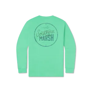 Southern Marsh 21 FieldTec™ Heathered Performance Tee - Marlin Time - Long Sleeve