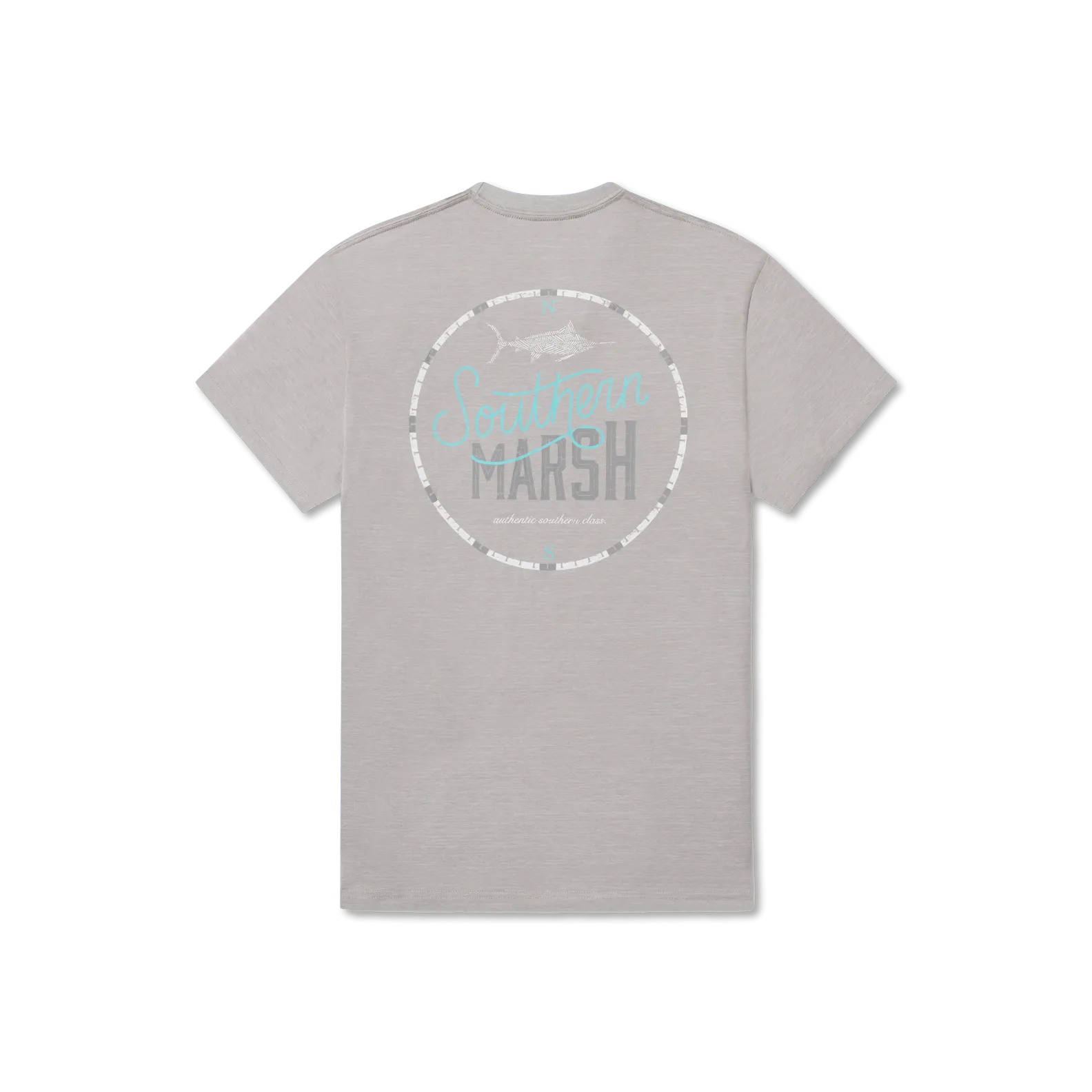 Southern Marsh 21 FieldTec™ Heathered Performance Tee - Marlin Time