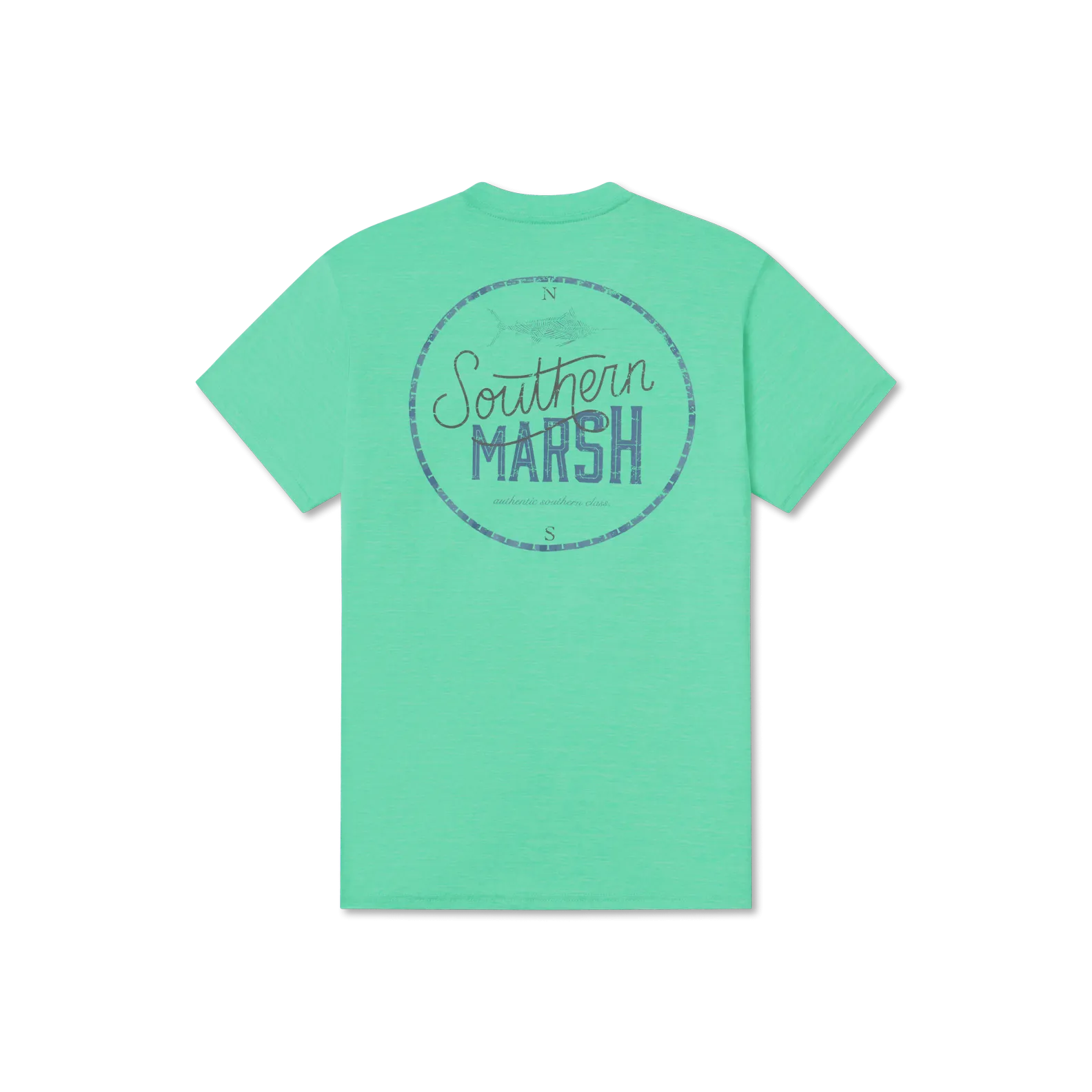 Southern Marsh 21 FieldTec™ Heathered Performance Tee - Marlin Time