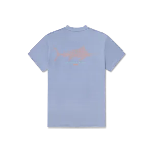Southern Marsh 21 FieldTec™ Heathered Performance Tee - Marlin