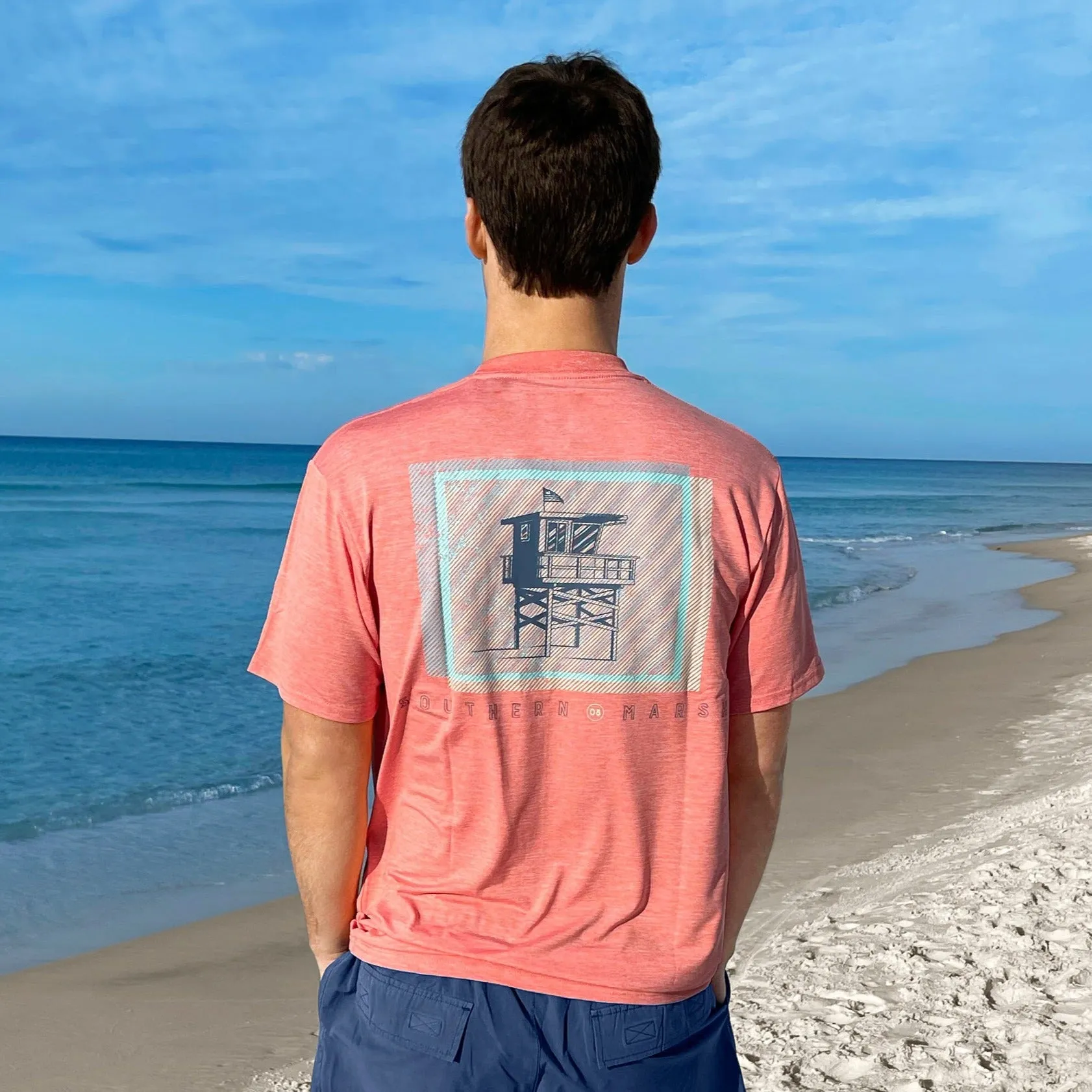 Southern Marsh 21 FieldTec™ Heathered Performance Tee - On Guard