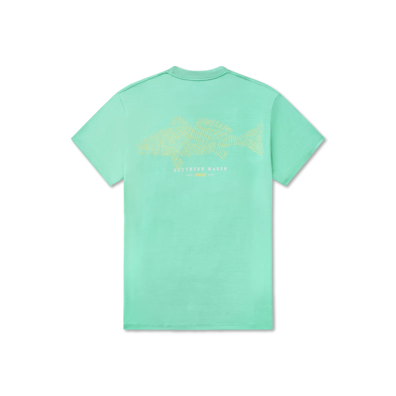 Southern Marsh 21 FieldTec™ Heathered Performance Tee - Redfish