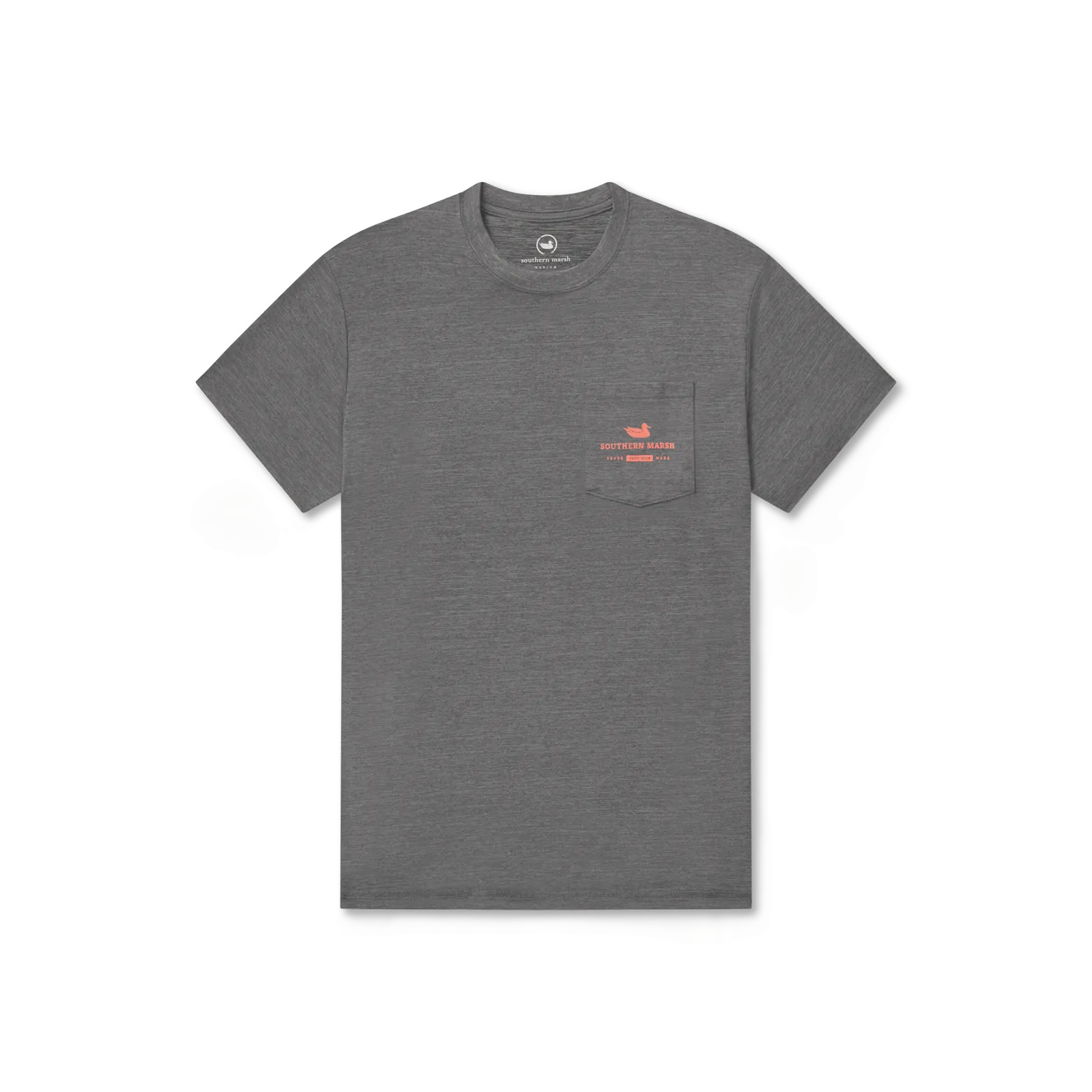 Southern Marsh 21 FieldTec™ Heathered Performance Tee - Redfish