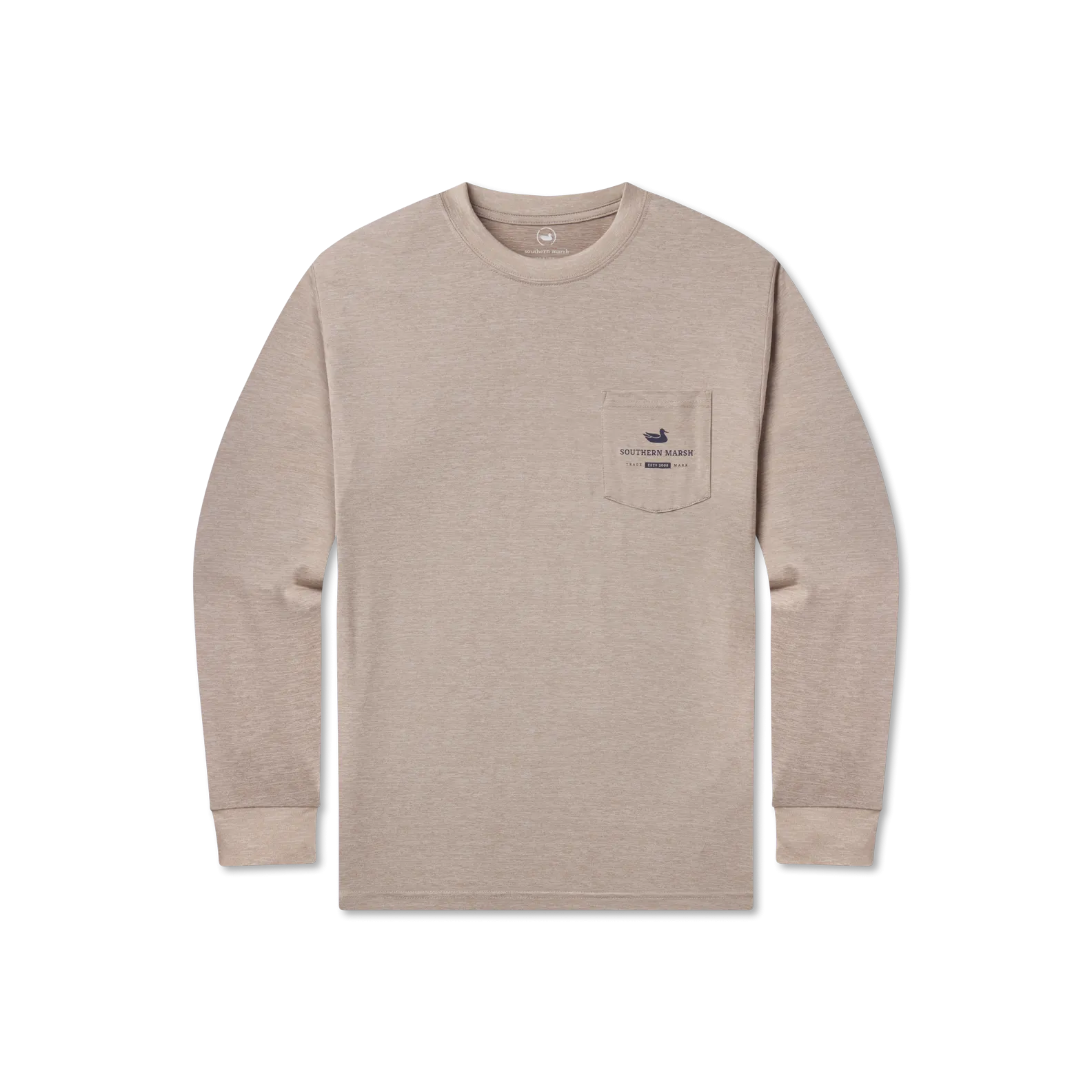 Southern Marsh 21 FieldTec™ Heathered Performance Tee - Speckled Sunset - Long Sleeve