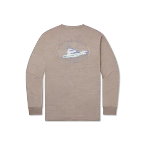 Southern Marsh 21 FieldTec™ Heathered Tee - Deepsea -  Long Sleeve