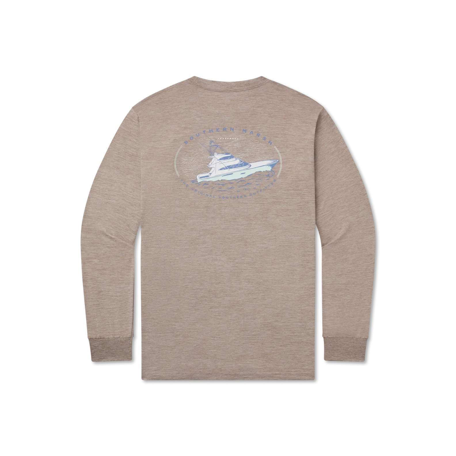 Southern Marsh 21 FieldTec™ Heathered Tee - Deepsea -  Long Sleeve
