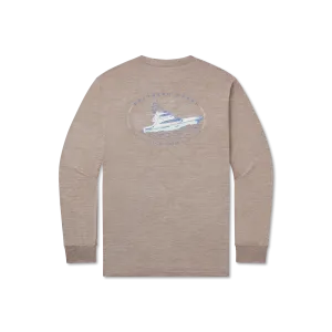 Southern Marsh 21 FieldTec™ Heathered Tee - Deepsea -  Long Sleeve