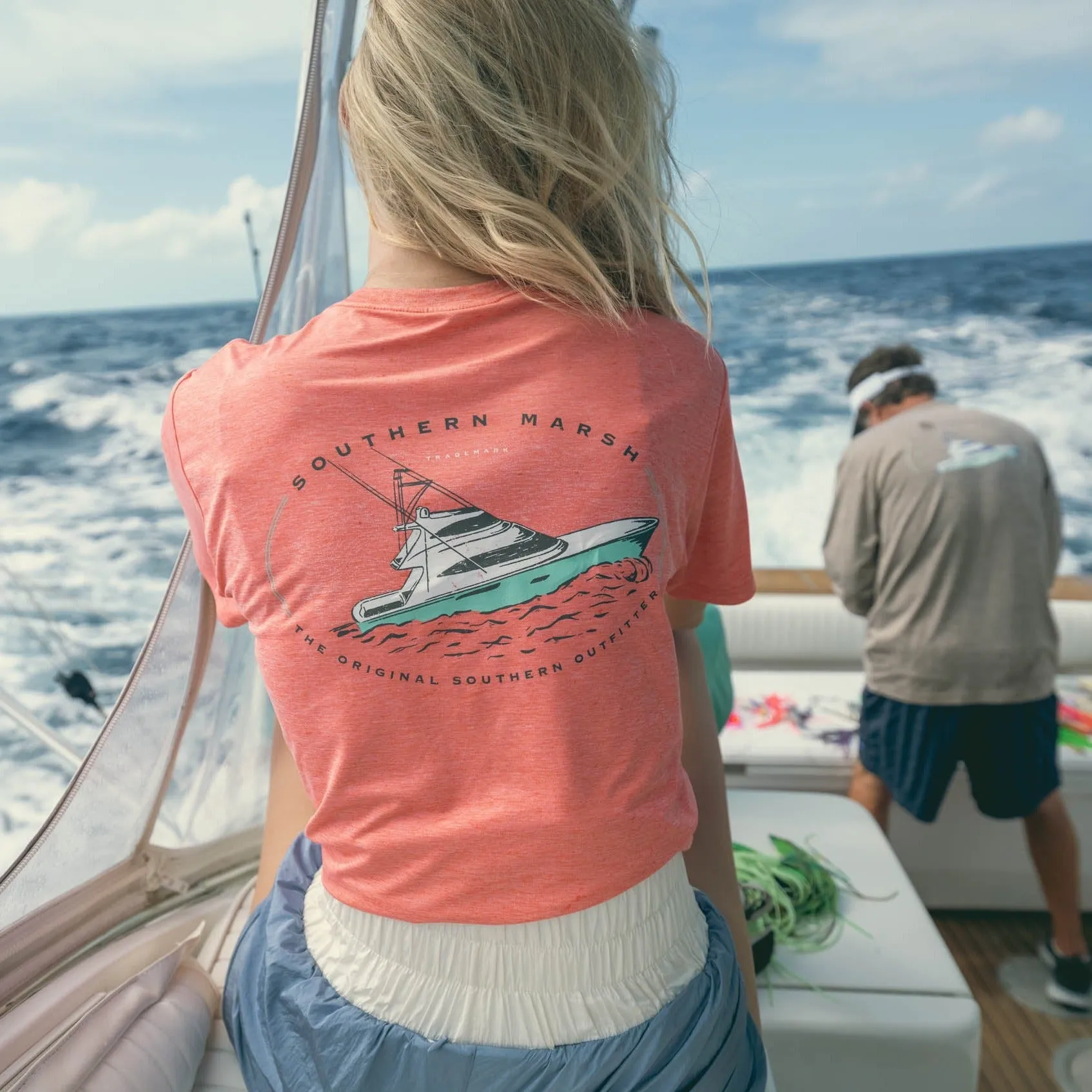 Southern Marsh 21 FieldTec™ Heathered Tee - Deepsea