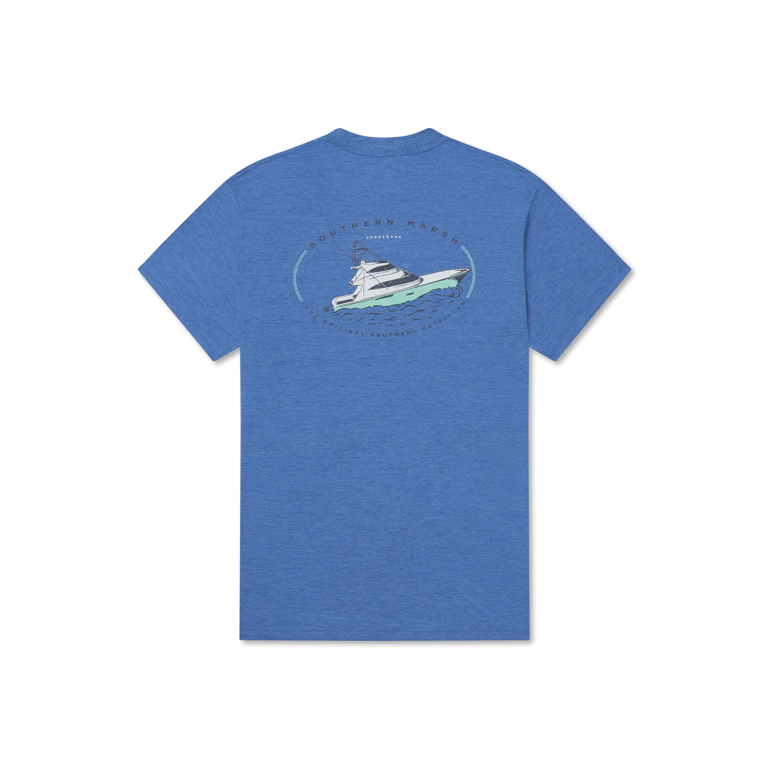Southern Marsh 21 FieldTec™ Heathered Tee - Deepsea
