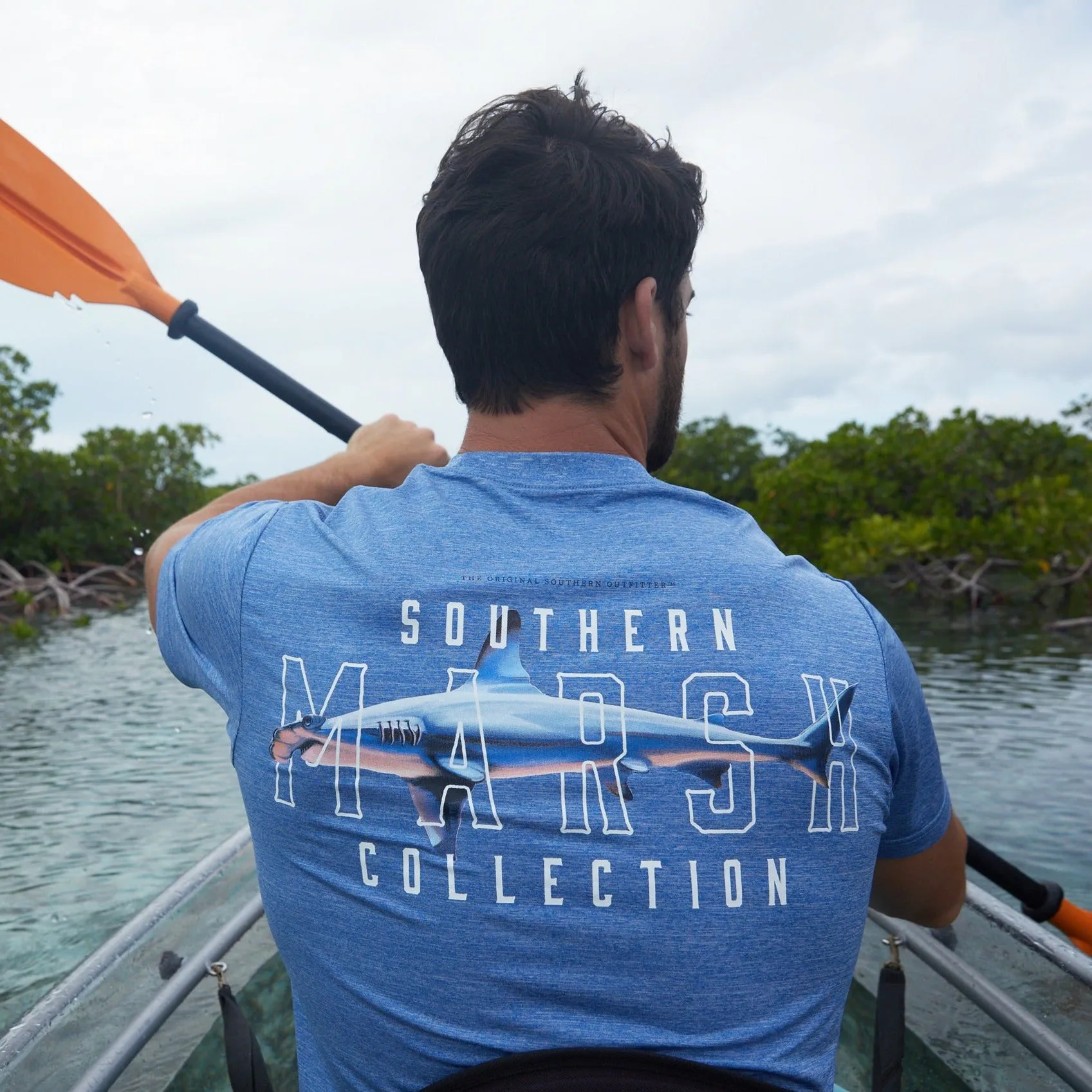 Southern Marsh 21 FieldTec™ Heathered Tee - Hammerhead