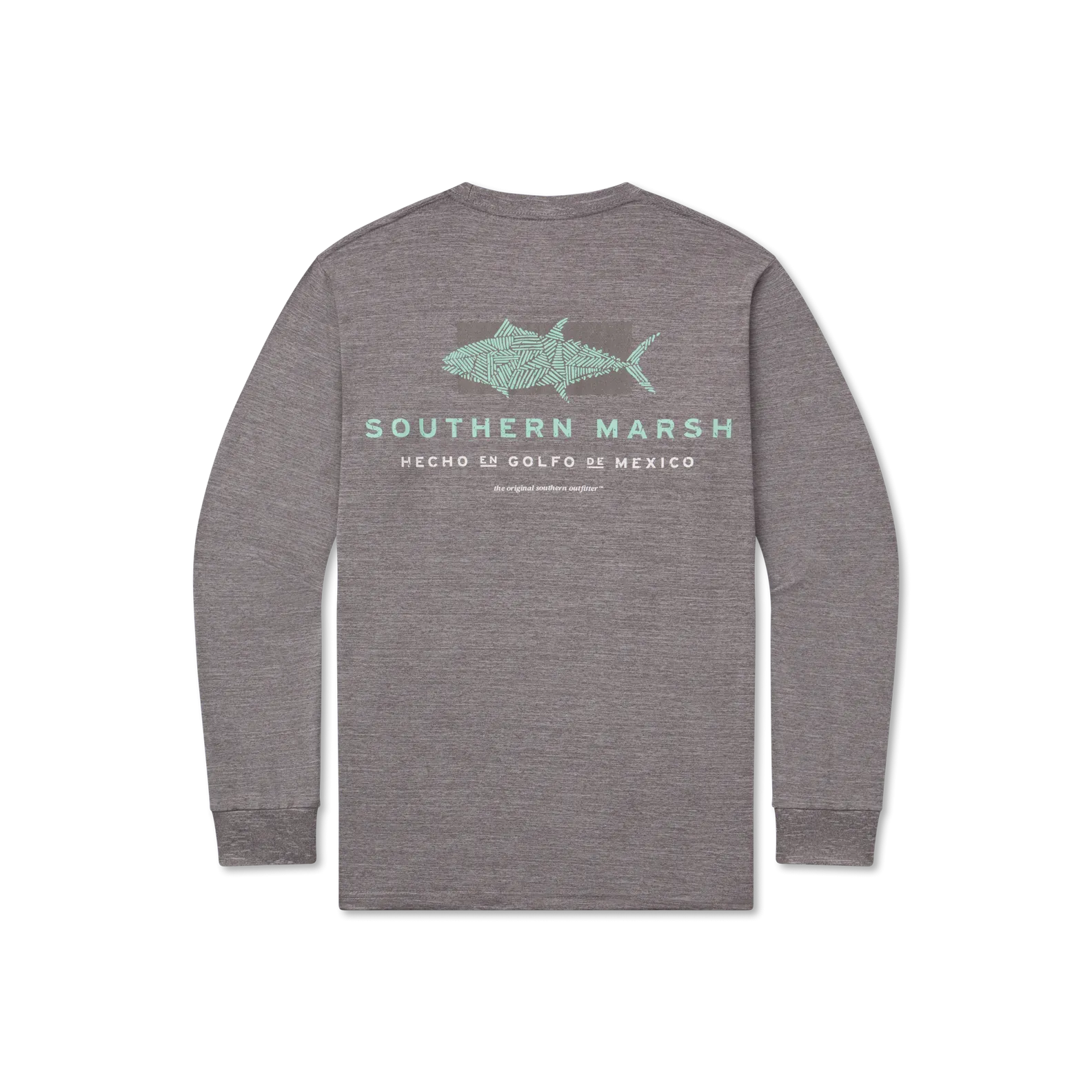 Southern Marsh 21 FieldTec™ Heathered Tee - Made in the Gulf - Tuna - Long Sleeve
