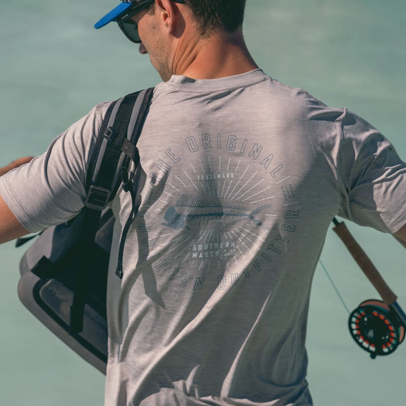 Southern Marsh 21 FieldTec™ Heathered Tee - Mahi Circle