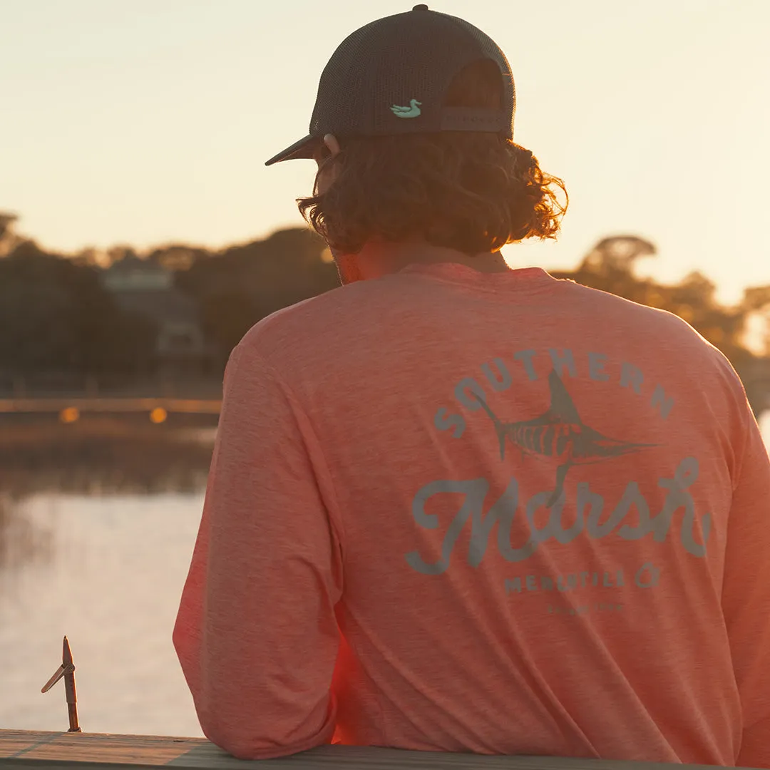 Southern Marsh 21 FieldTec™ Heathered Tee - Marlin Merc. Co. - Long Sleeve