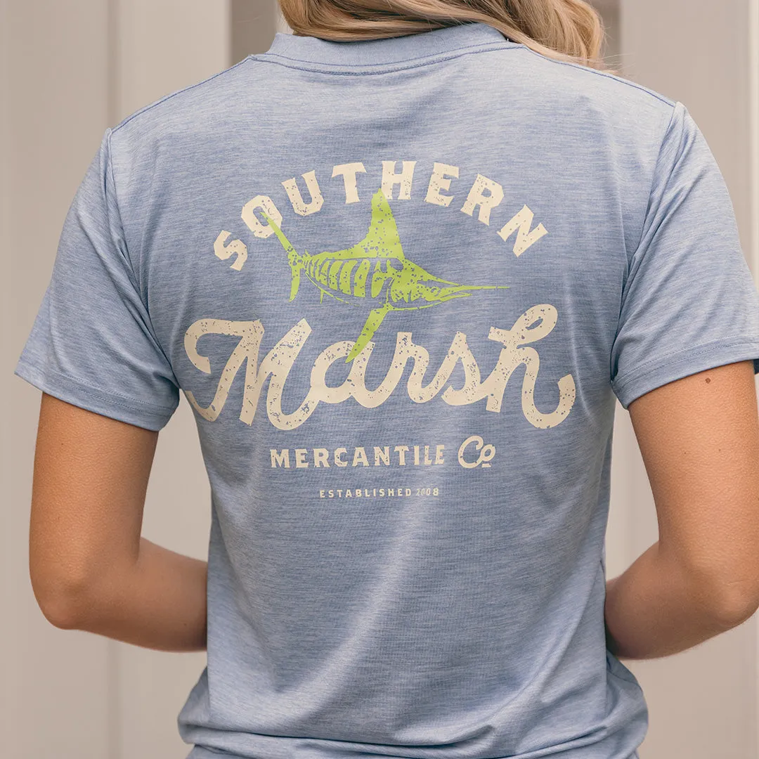 Southern Marsh 21 FieldTec™ Heathered Tee - Marlin Merc. Co.