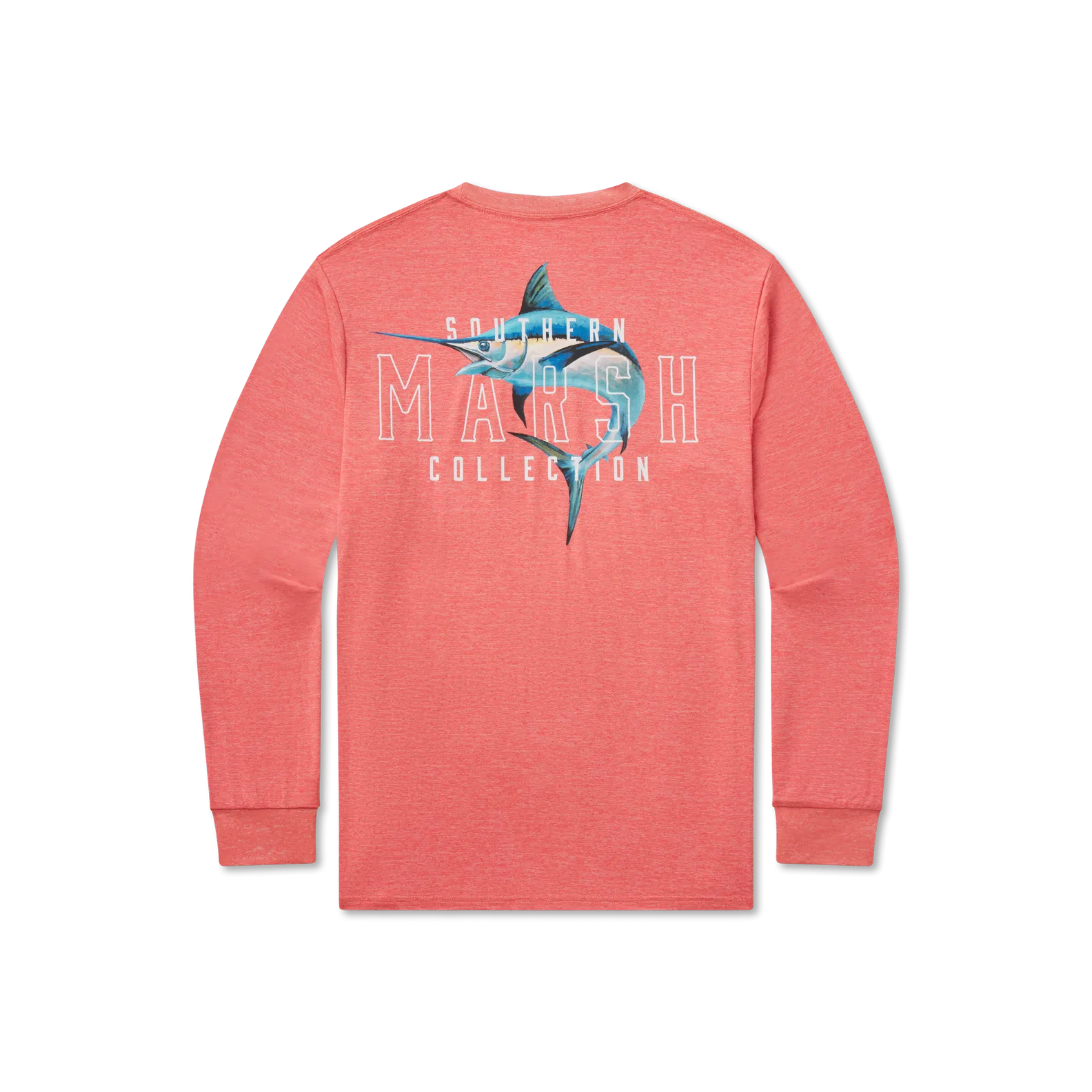 Southern Marsh 21 FieldTec™ Heathered Tee - Swordfish - Long Sleeve
