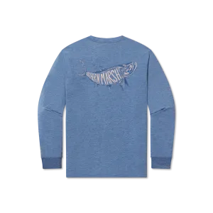 Southern Marsh 21 FieldTec™ Heathered Tee - Tarpon Whispers - Long Sleeve