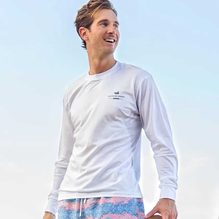 Southern Marsh 21 FieldTec™ Performance Tee -  Gulf Stream