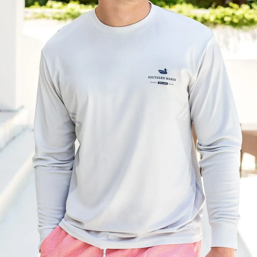 Southern Marsh 21 FieldTec™ Performance Tee -  Gulf Stream