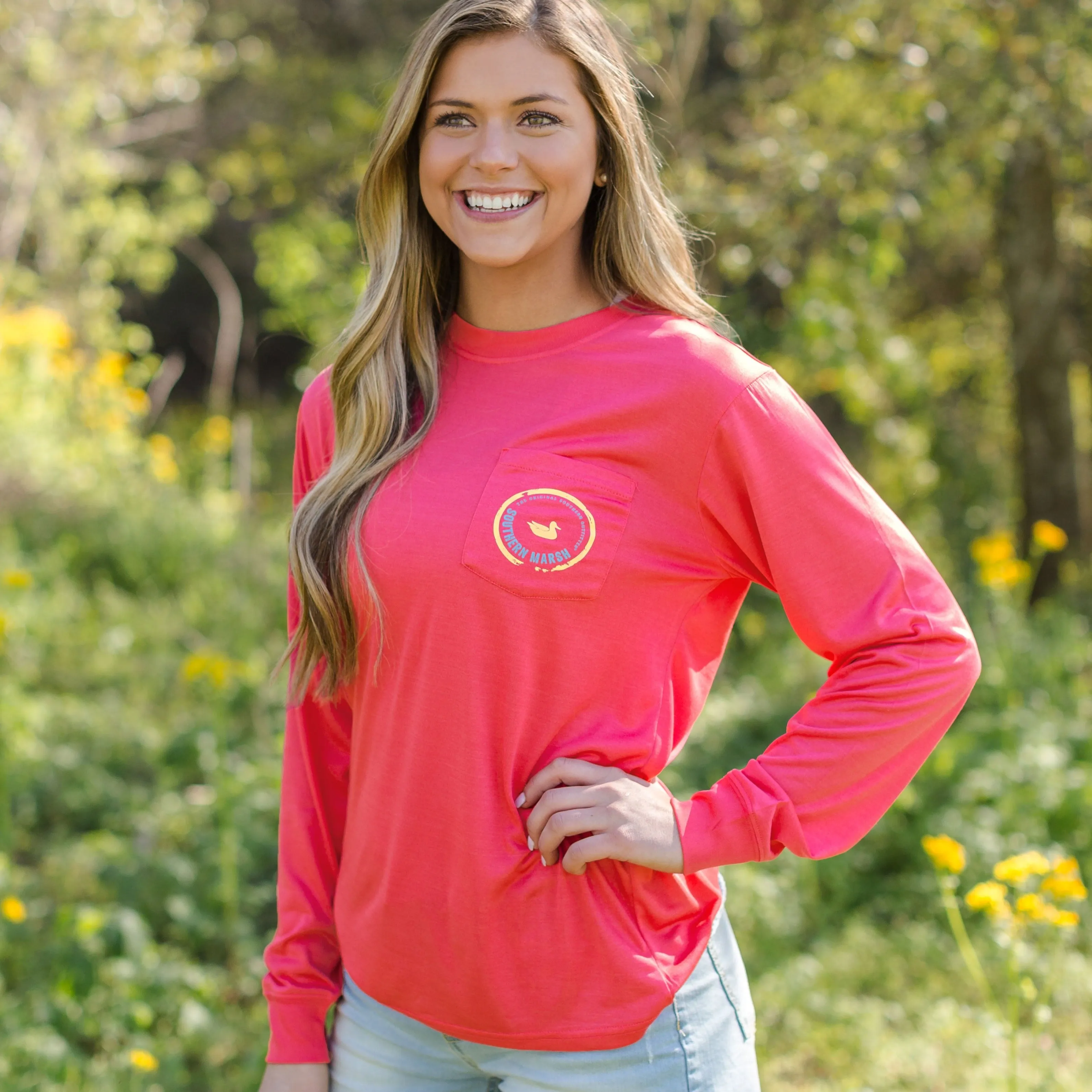Southern Marsh 21 FieldTec™ Pocket Tee - Long Sleeve