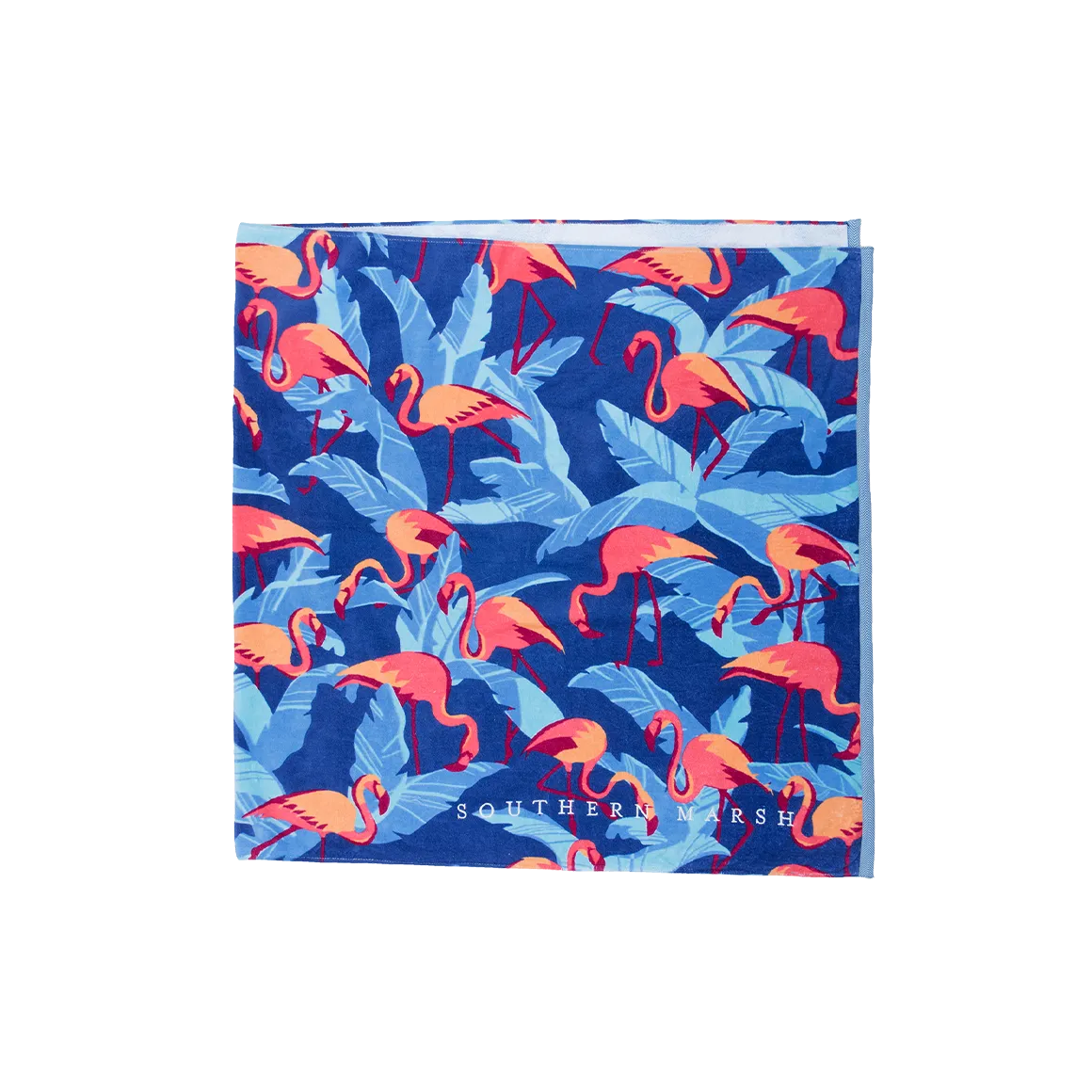 Southern Marsh 21 Flamingo Beach Towel