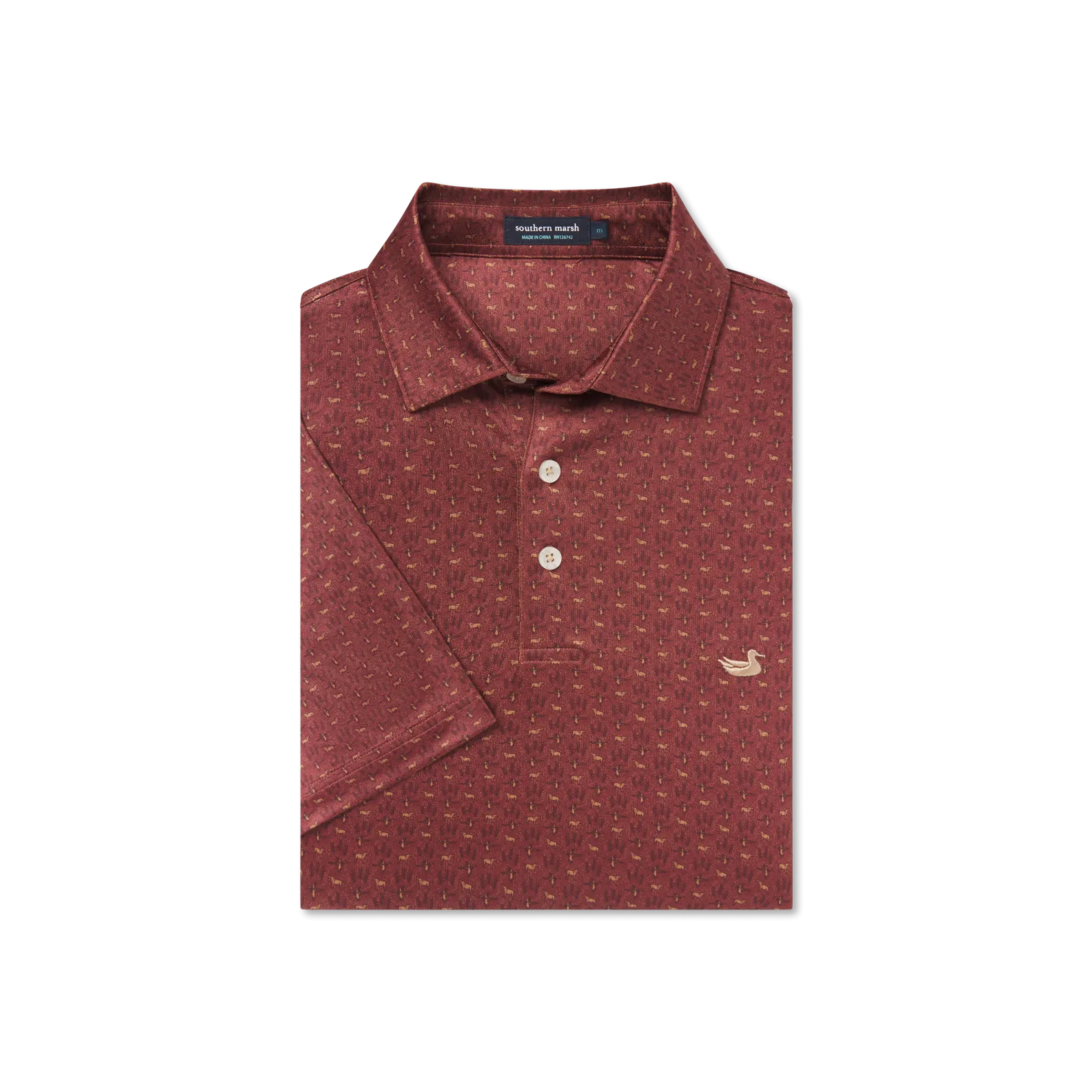 Southern Marsh 21 Flyline Performance Polo - Marsh Morning