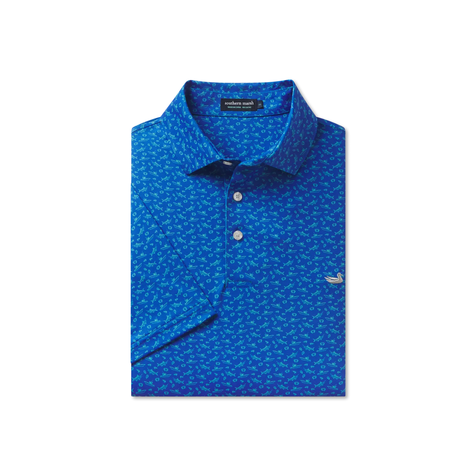 Southern Marsh 21 Flyline Performance Polo - Offshore