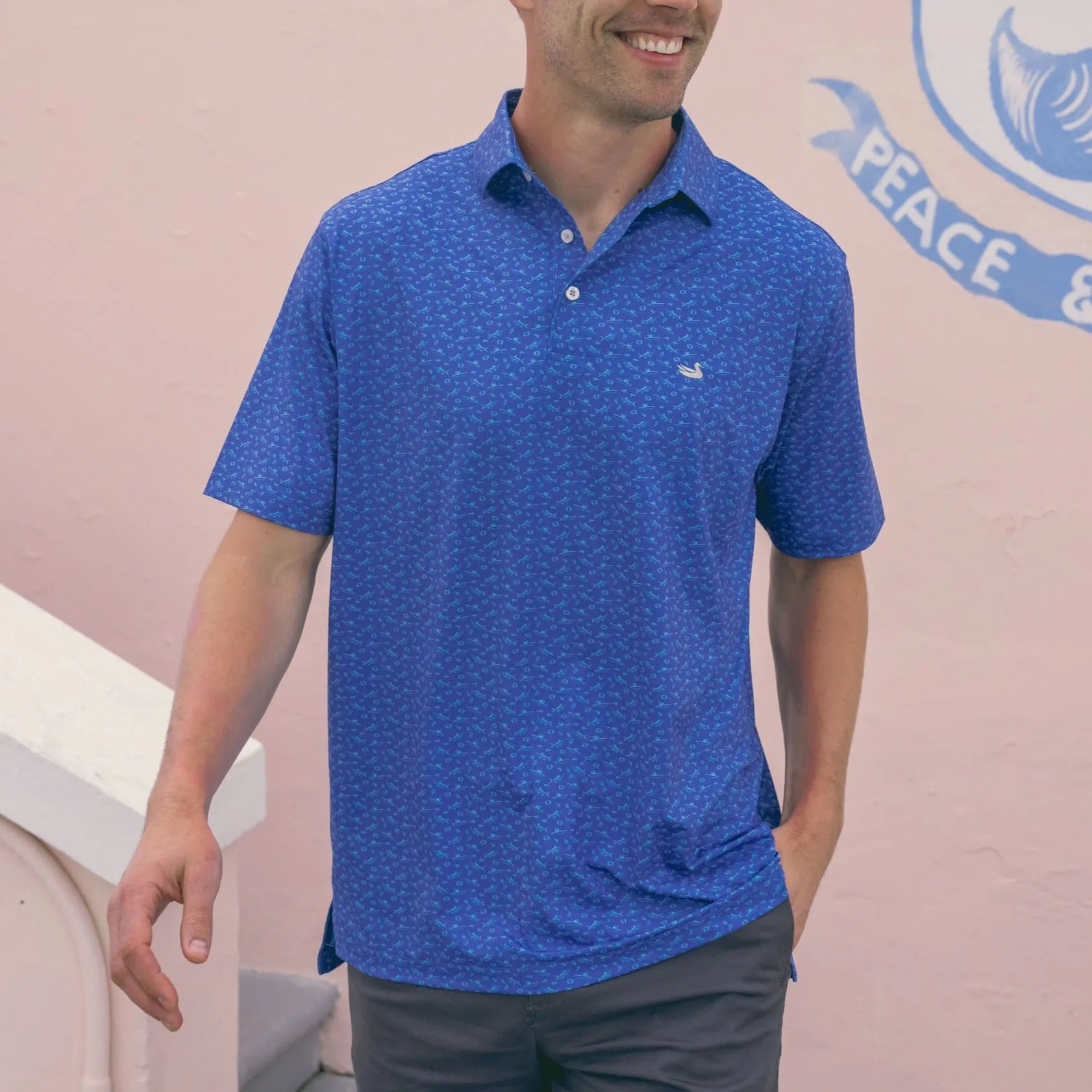 Southern Marsh 21 Flyline Performance Polo - Offshore