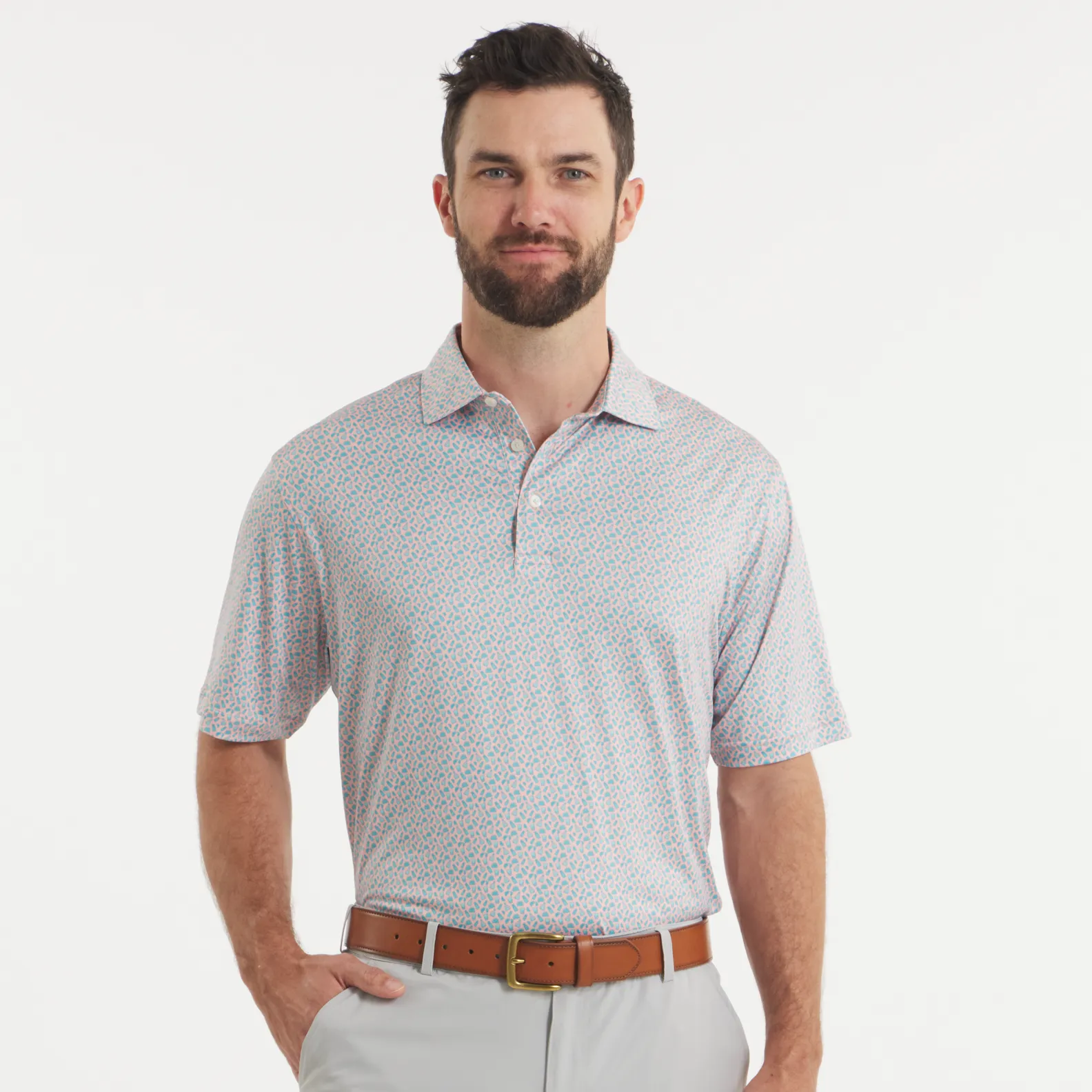Southern Marsh 21 Flyline Performance Polo - Salt & Lime