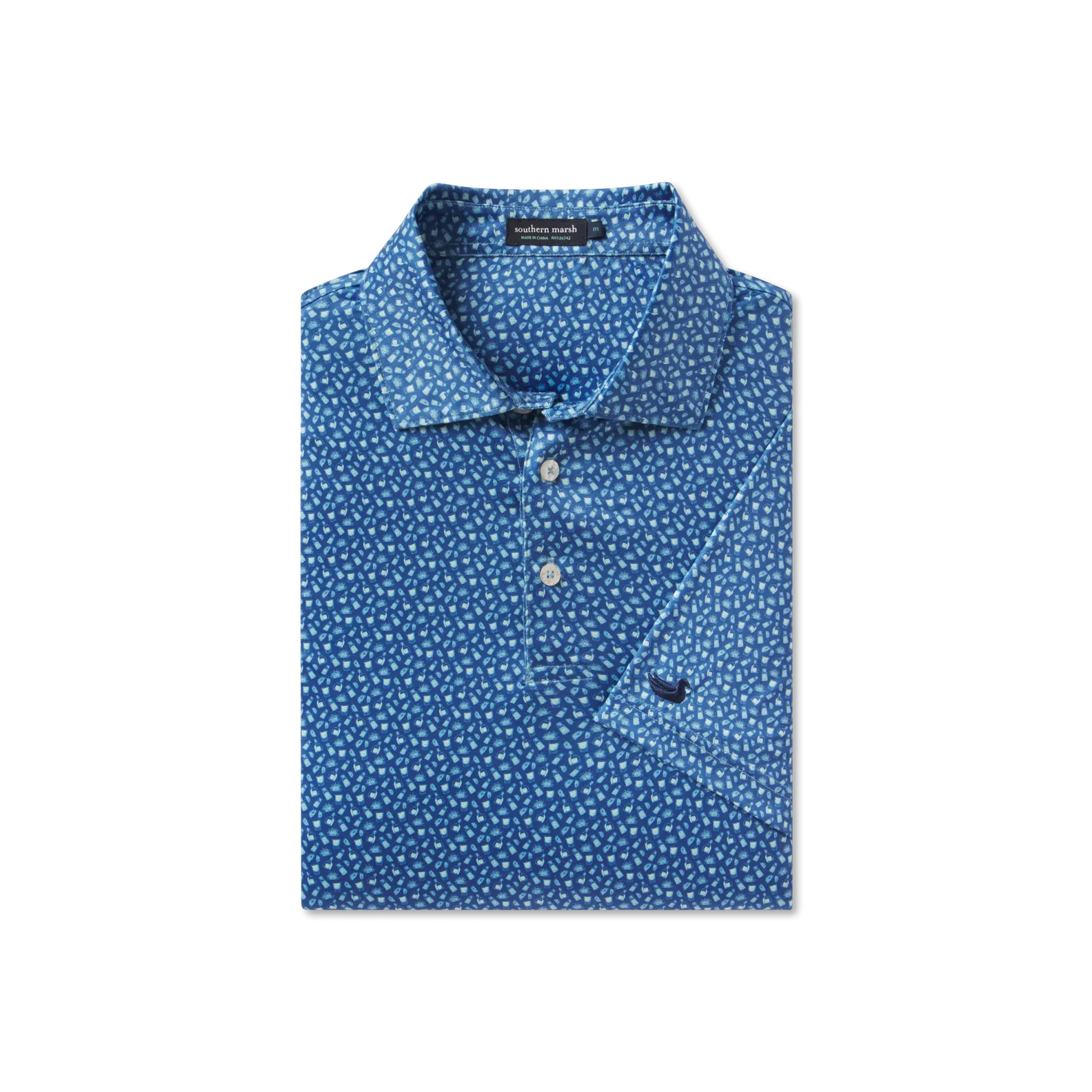 Southern Marsh 21 Flyline Performance Polo - Salt & Lime