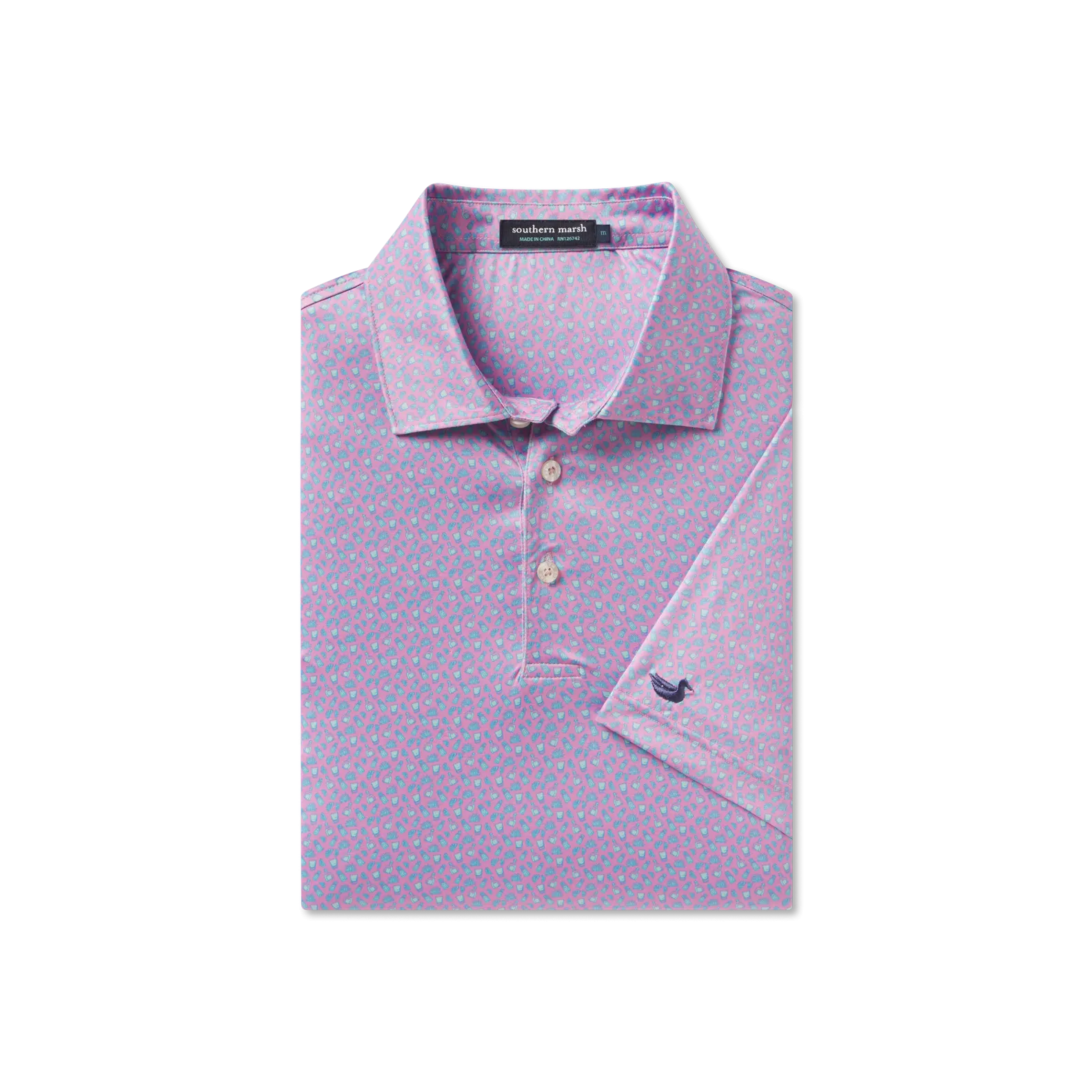 Southern Marsh 21 Flyline Performance Polo - Salt & Lime