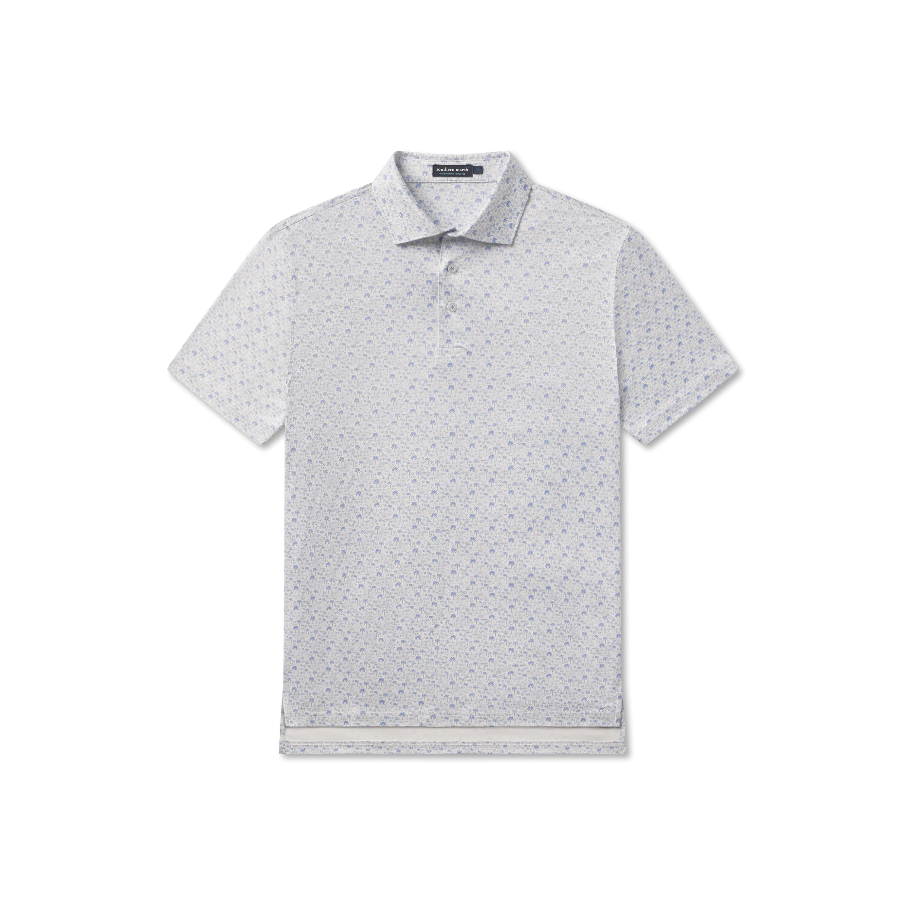 Southern Marsh 21 Flyline Performance Polo - Summertime Blues