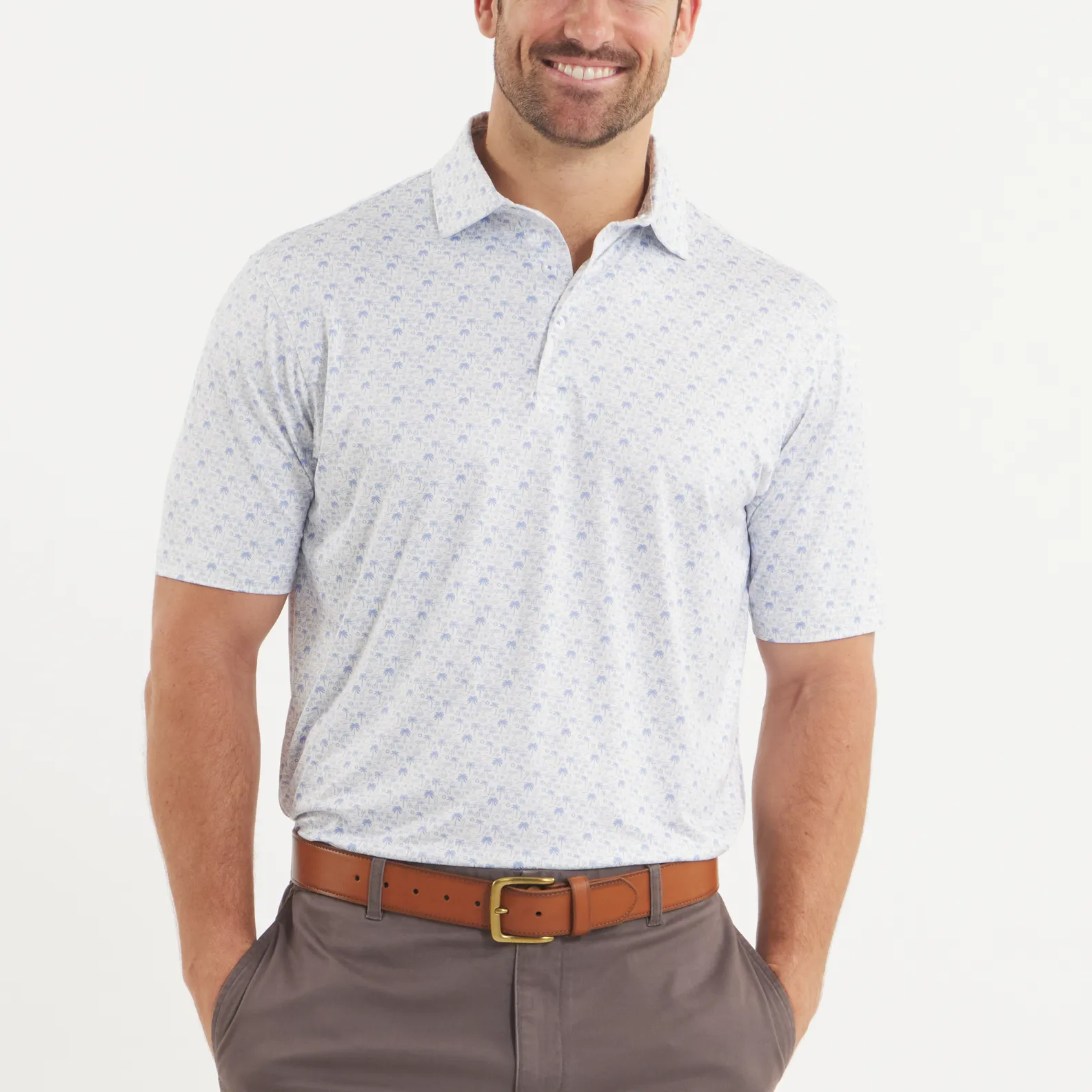 Southern Marsh 21 Flyline Performance Polo - Summertime Blues