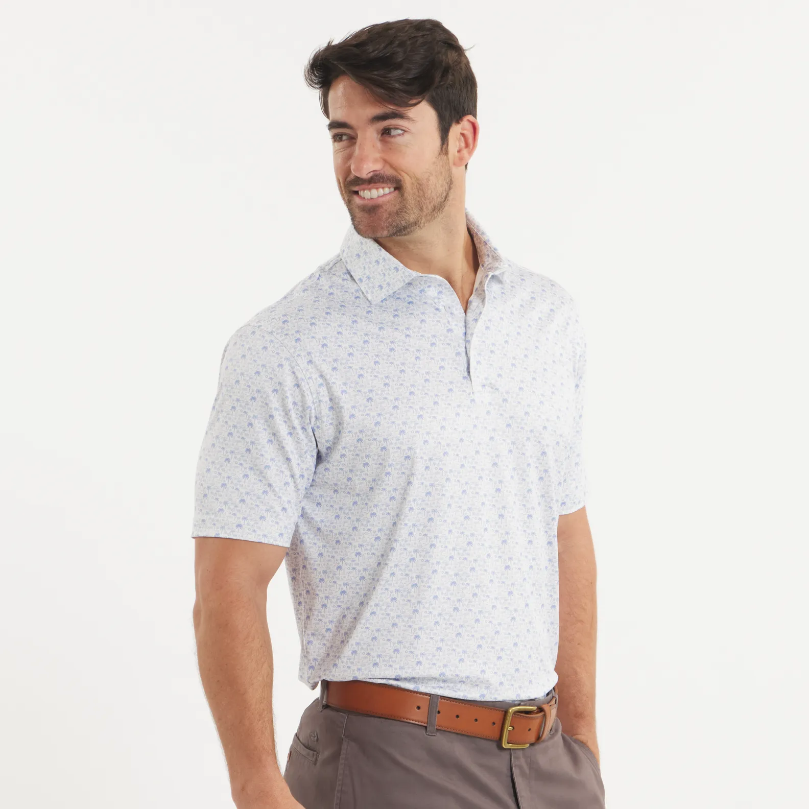 Southern Marsh 21 Flyline Performance Polo - Summertime Blues