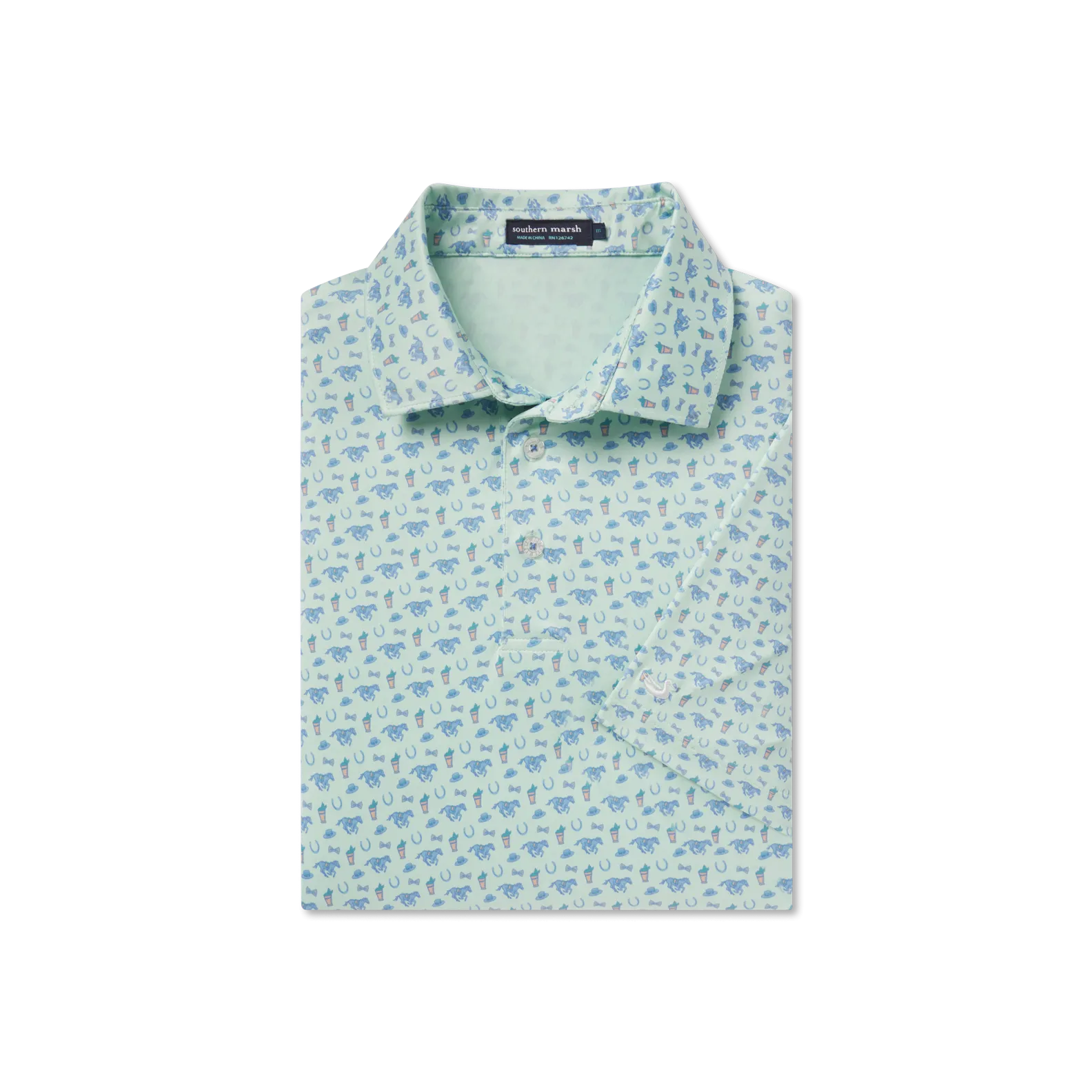 Southern Marsh 21 Flyline Performance Polo - Thoroughbred