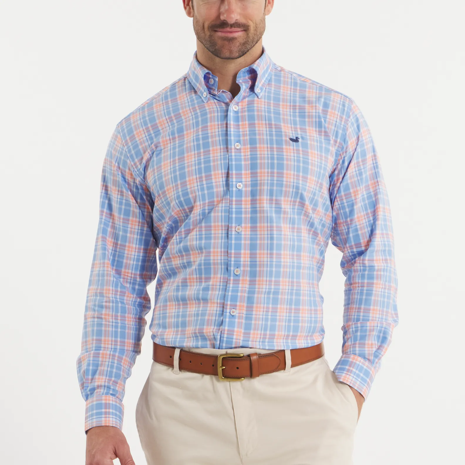 Southern Marsh 21 Grainger Performance Plaid Dress Shirt