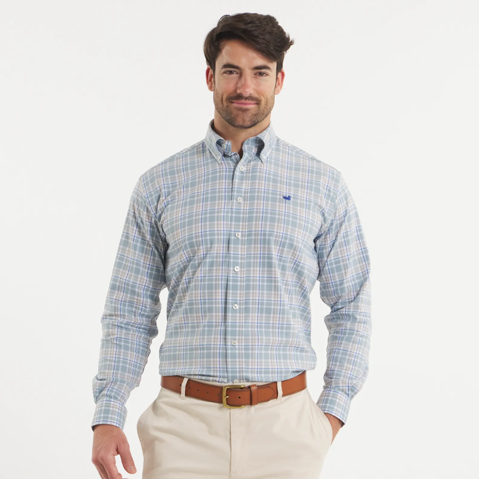 Southern Marsh 21 Grainger Performance Plaid Dress Shirt